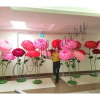 Ростовой бумажный цветок "Розовый пион" (в разных оттенках розового)